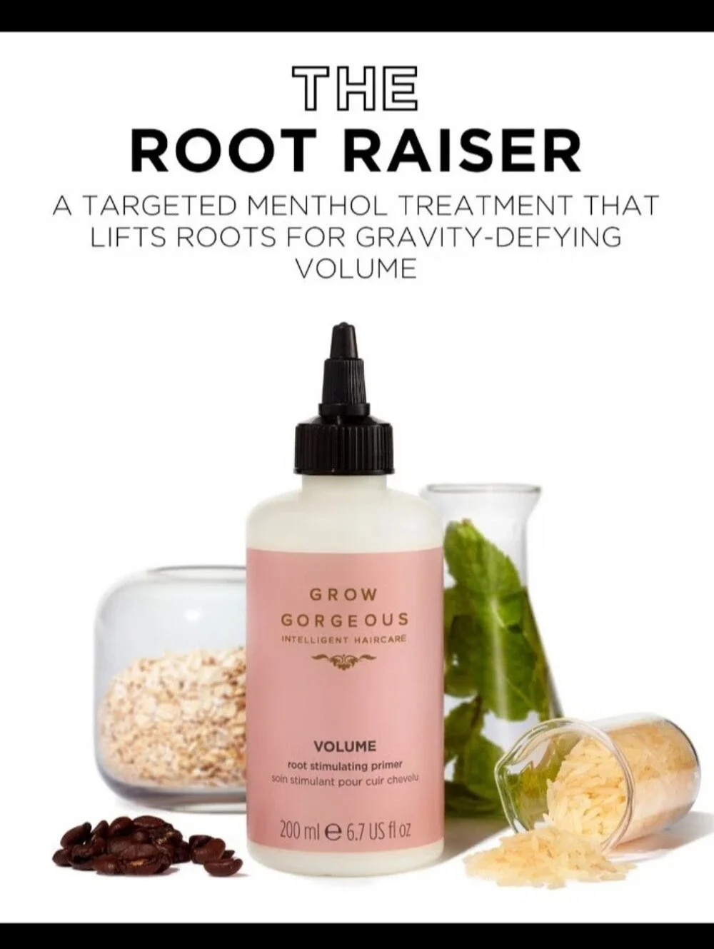 Grow Gorgeous Volume Root Stimulating Primer Hair Care. New in Box.